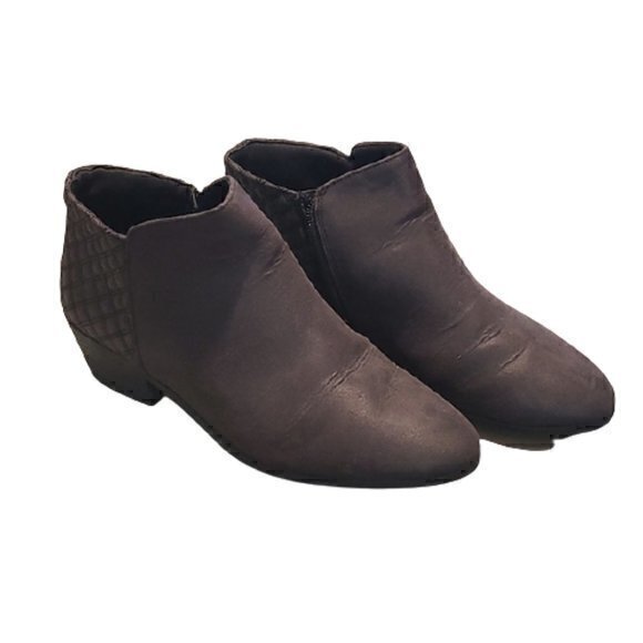 [Faded Glory] Brown Side Zip Booties - Size 10 - Picture 1 of 5